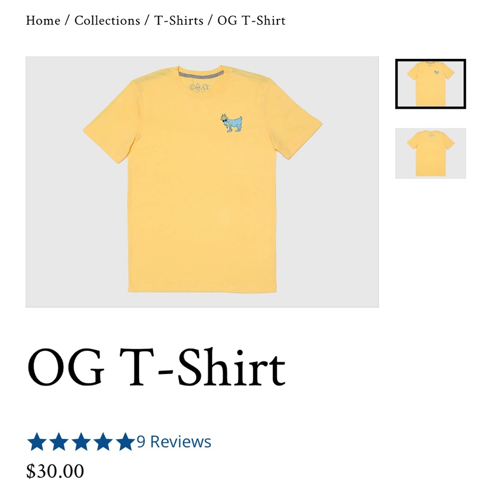 GOAT USA tshirt
